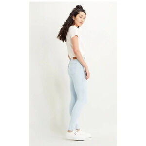Levi's Mile High Super  Skinny Light Wash Jeans